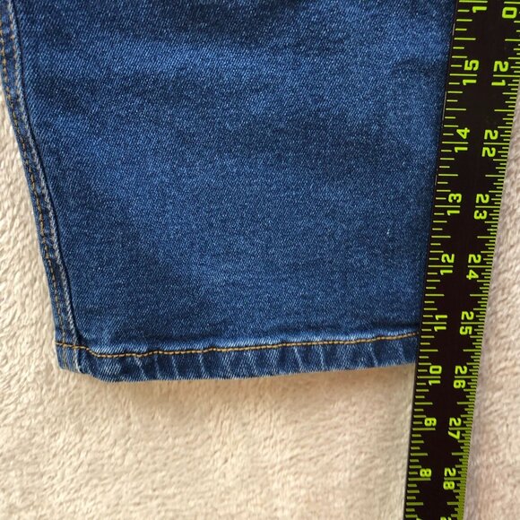 Bill Blass Womens Jeans Size 14P Stretch Straight Leg Blue Denim Casual Classic - Picture 5 of 15